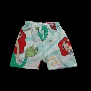 Vintage Mermaid Print Kids Shorts